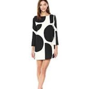 Mara Hoffman Billie Mini Dress Tondo Black and White Dot Linen Blend